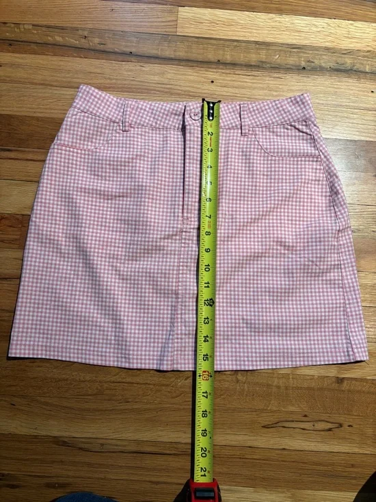 Forever 21 Pink Gingham A-Line Mini Skirt - Picture 4 of 7